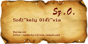 Székely Olívia névjegykártya
